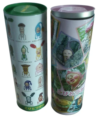 Caixa de lata de embalagem de vinho redonda personalizada em forma de garrafa Caixa de lata de uísque