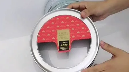 Caixa de lata de lata de biscoito de biscoito personalizada de alta qualidade personalizada para chocolate