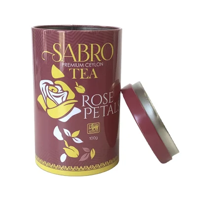 Venda imperdível lata de presente de metal vazia personalizada para chá, caixa redonda para embalagem de chá e café