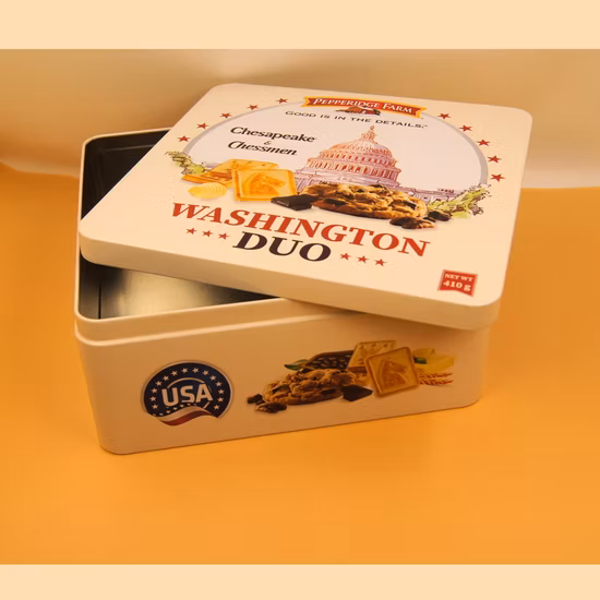 Caixas de chá em lata quadradas personalizadas